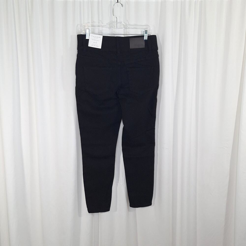Tahari Skinny Jeans 8P‎ Black High Rise Stretch Petite Ankle Office Workwear NWT